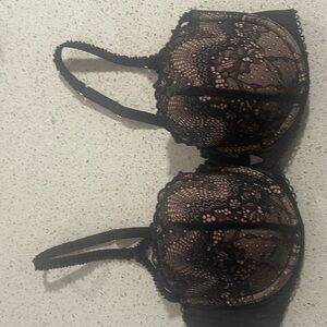 Adore Me black lace bra